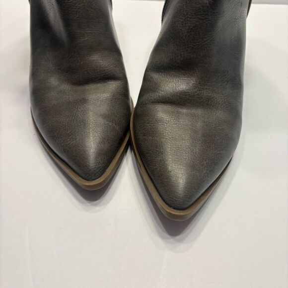 Universal Thread Boots Womens Marlow Zip Cowboy Pointed Bootie Grey Heels Size 8 - Picture 4 of 16